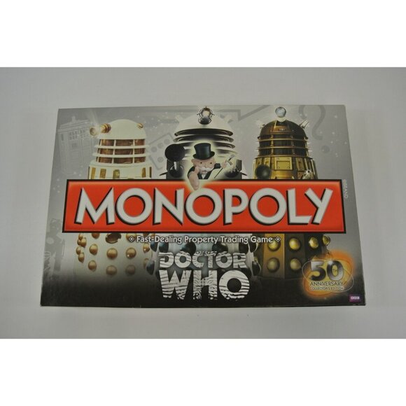 Monopoly Doctor Who Board Game BBC 50th Anniversary Edition Complete 2012 - Picture 10 of 10